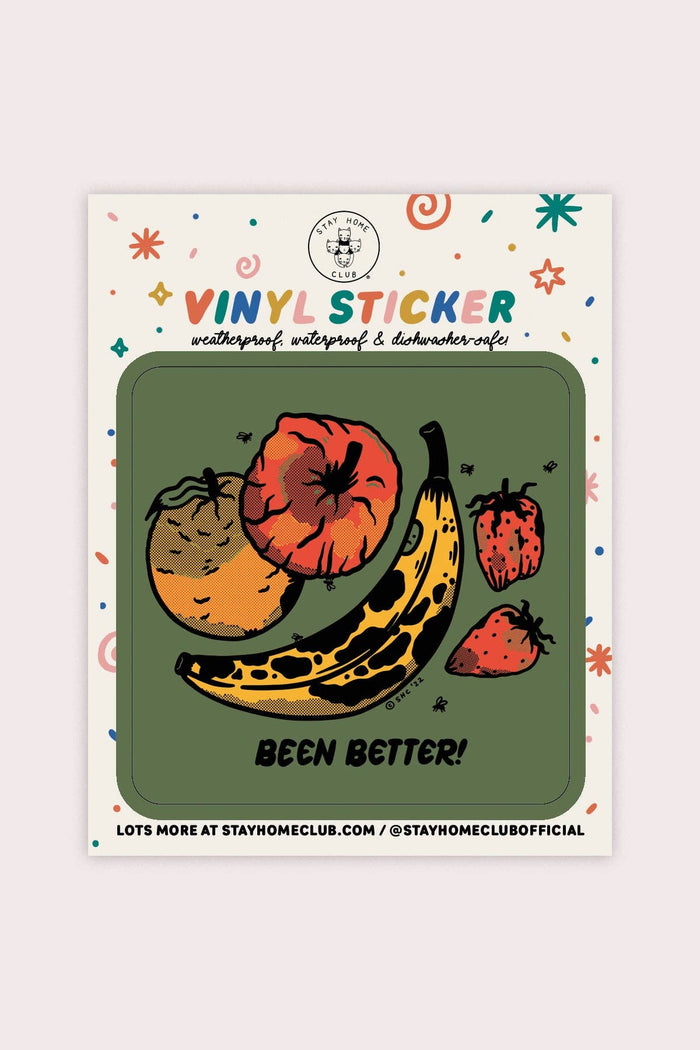 Been Better (Fruit Plate) Vinyl Sticker