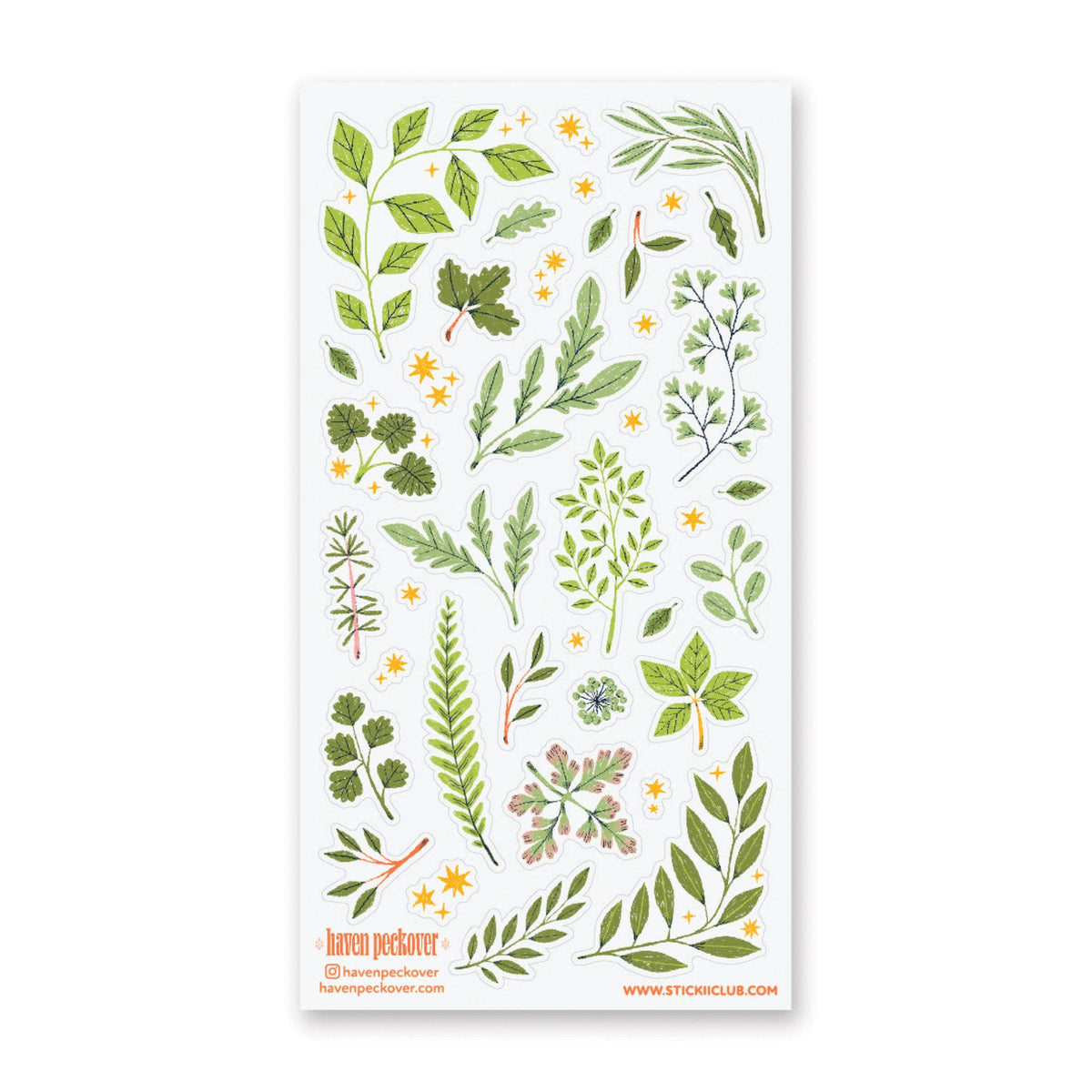 Lovely Leaves Sticker Sheet