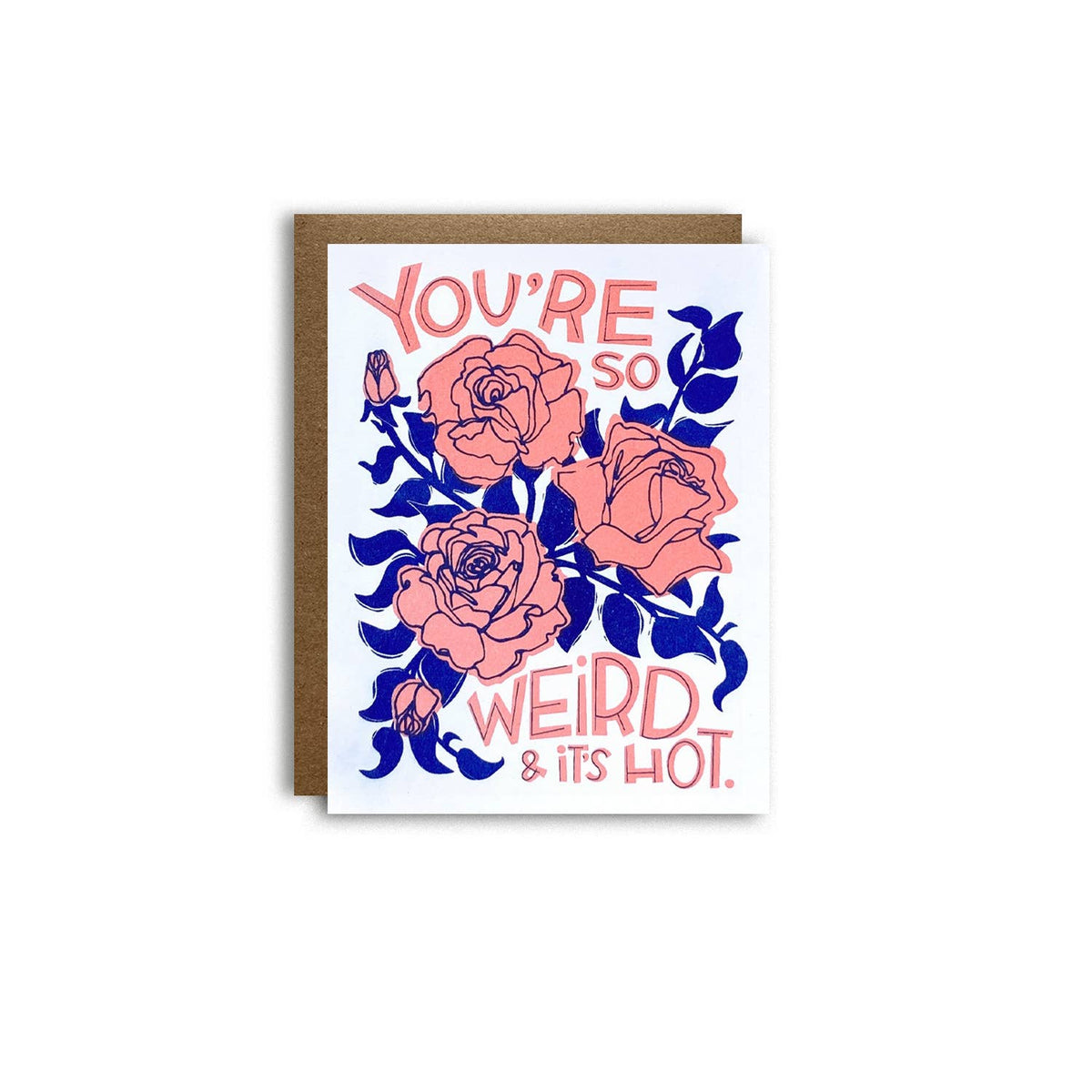 Weird Love Letterpress Greeting Card