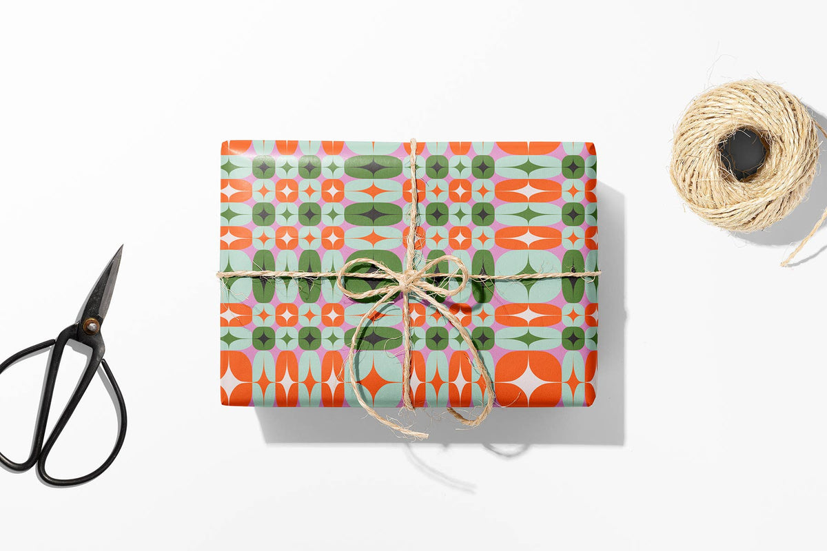 Mid Century Modern Gift Wrap