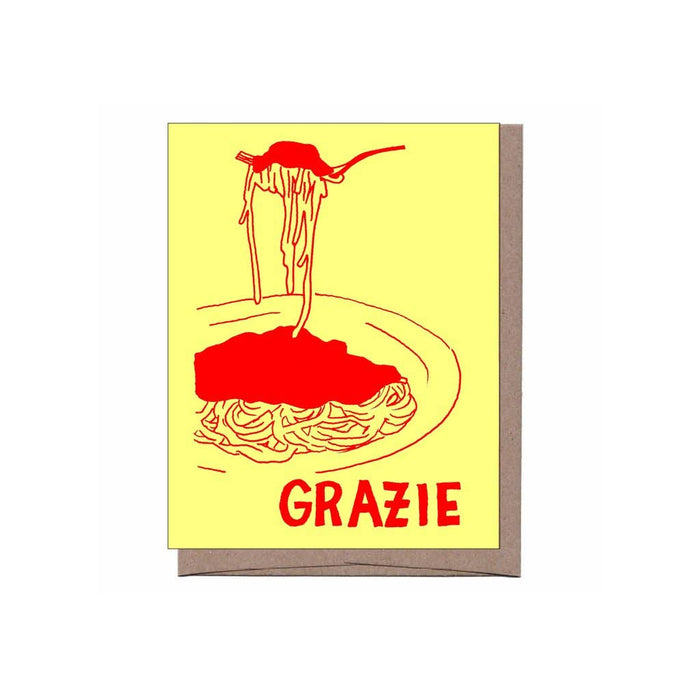 Grazie Thank You Greeting Card