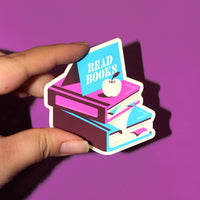 "Read Books" Book Matte Vinyl Sticker (2.65 x 2.75)