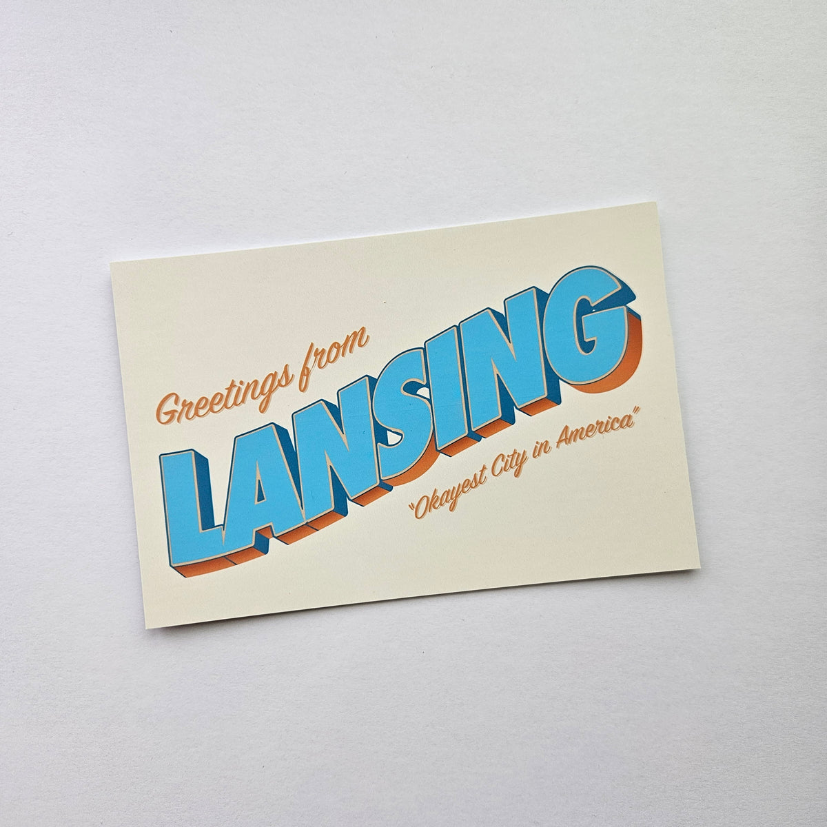 Greetings from Lansing Okayest - Postcard