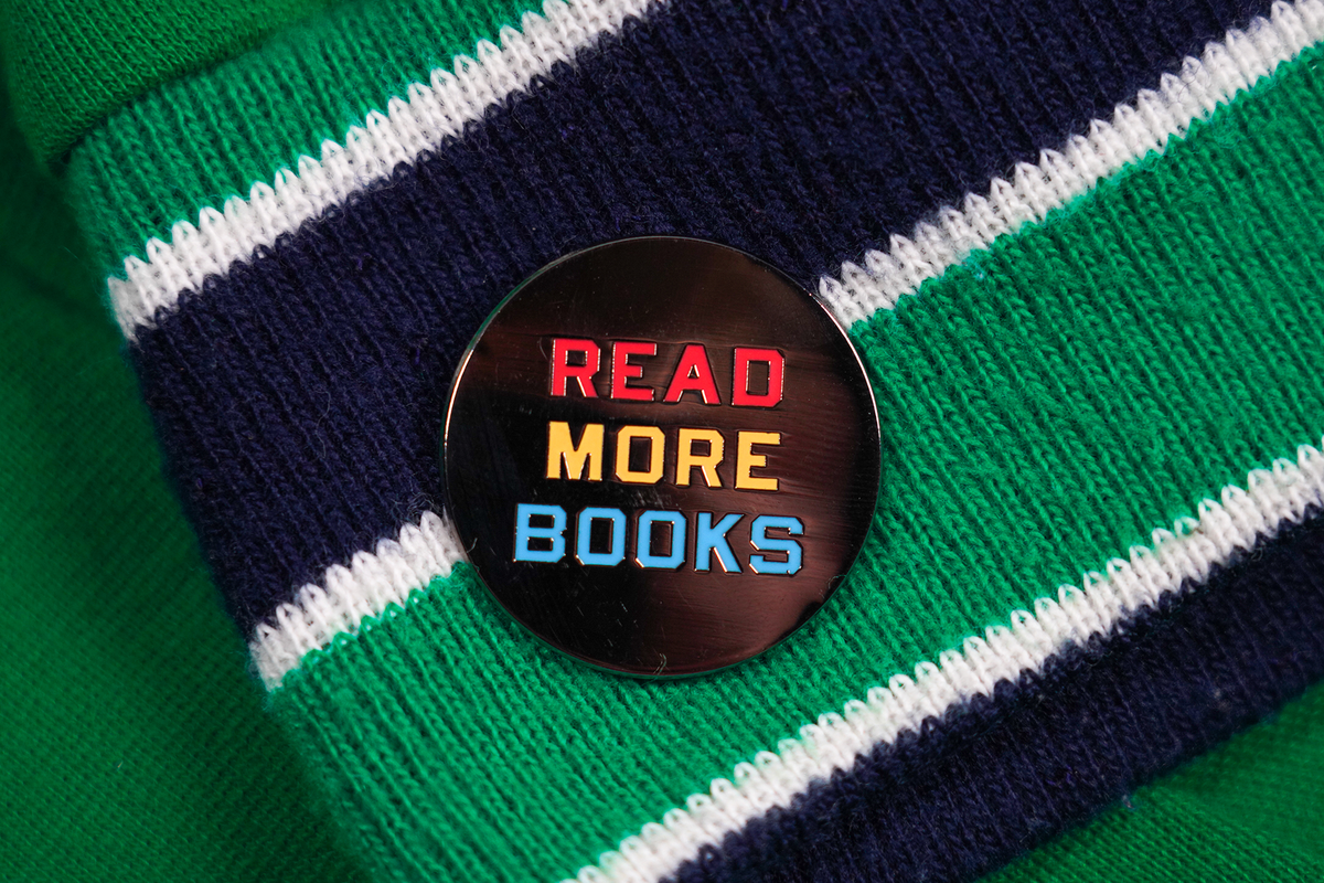 Read More Books Enamel Pin