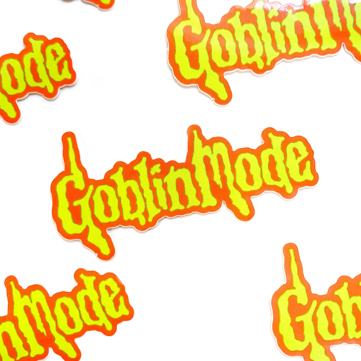 Goblin Mode Spooky Goosebumps Vinyl Sticker