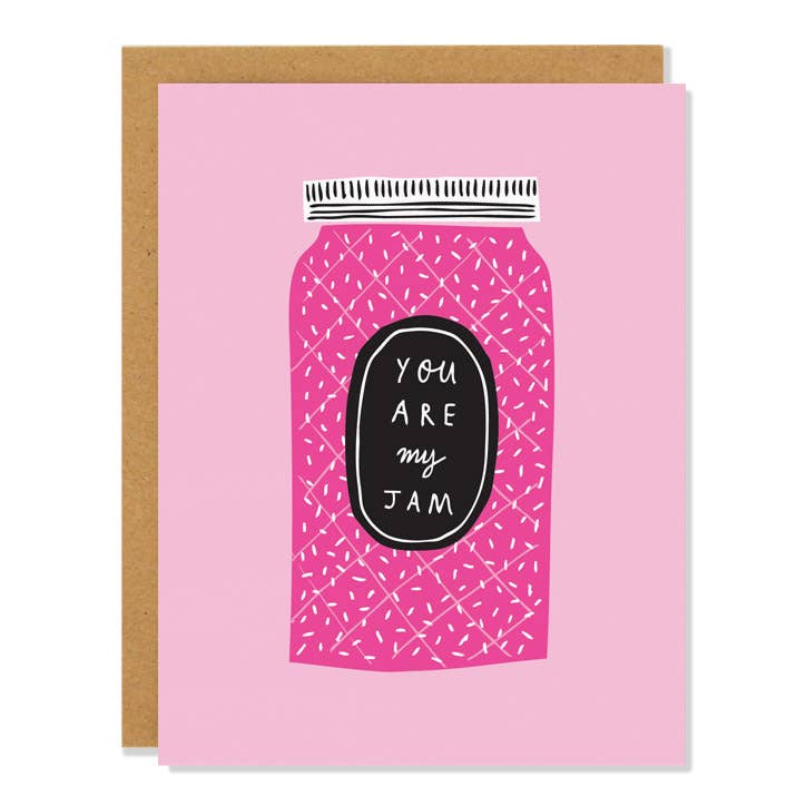 Jam Love Card, 4.25x5.5, White Cardstock