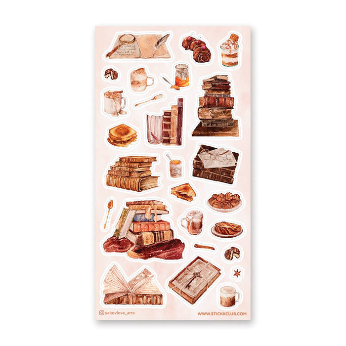 Bookish Brunch Sticker Sheet