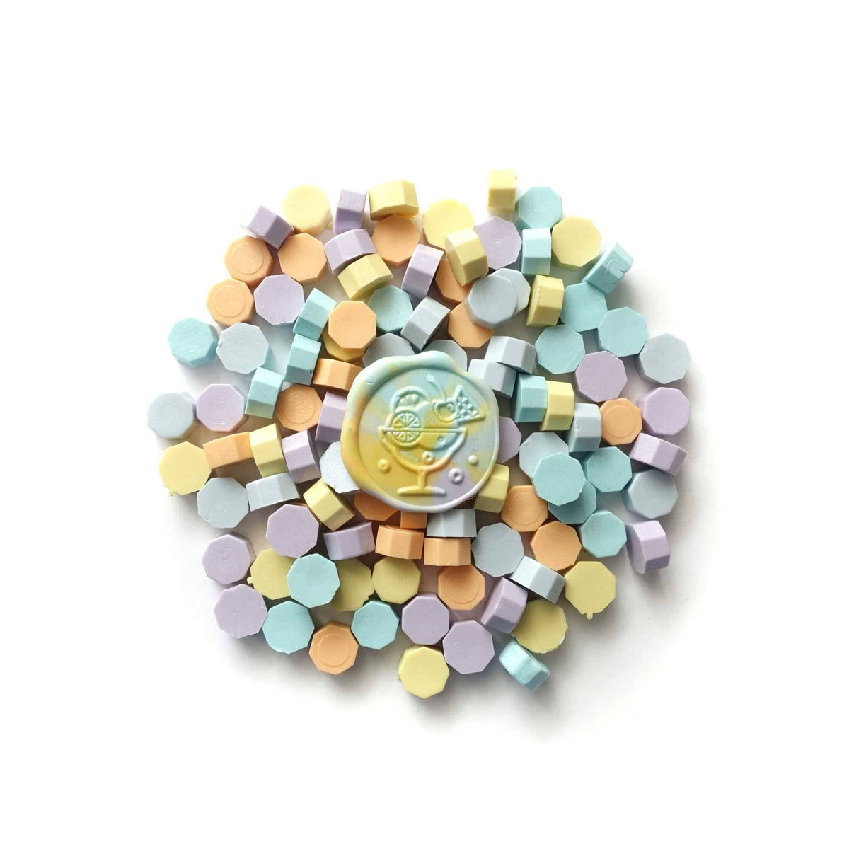 Mixed Pastels 100pcs sealing wax beads