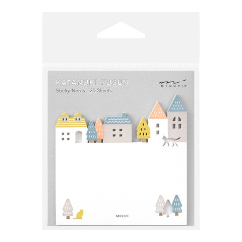 Die-Cut Town Sticky Notes