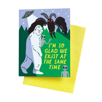 Cryptid Friends A2 Single Greeting Card