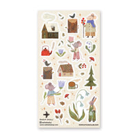 Woodsy Winter Mice Sticker Sheet