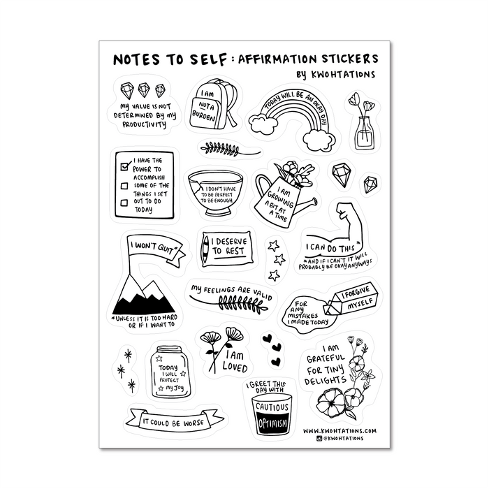 Affirmation Sticker Sheet