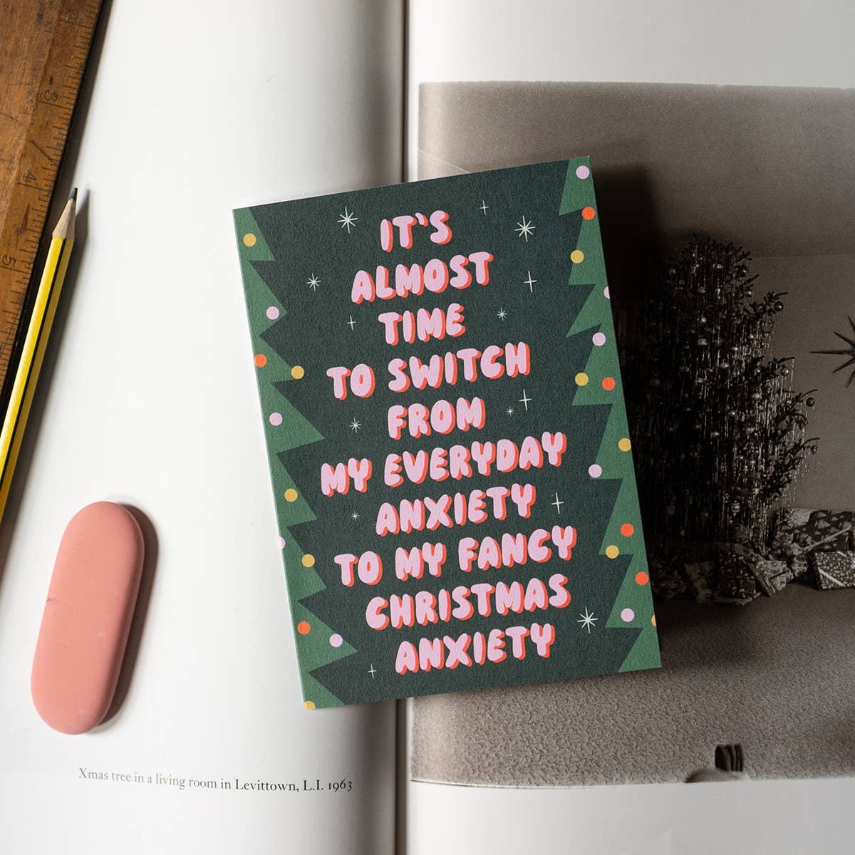 Christmas Anxiety Funny Greeting Card