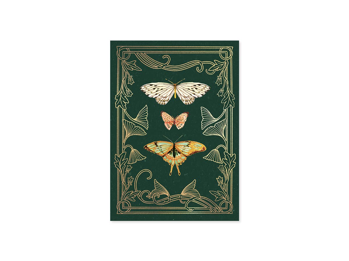 Flutter Pop-Up Card with Butterflies and Moths