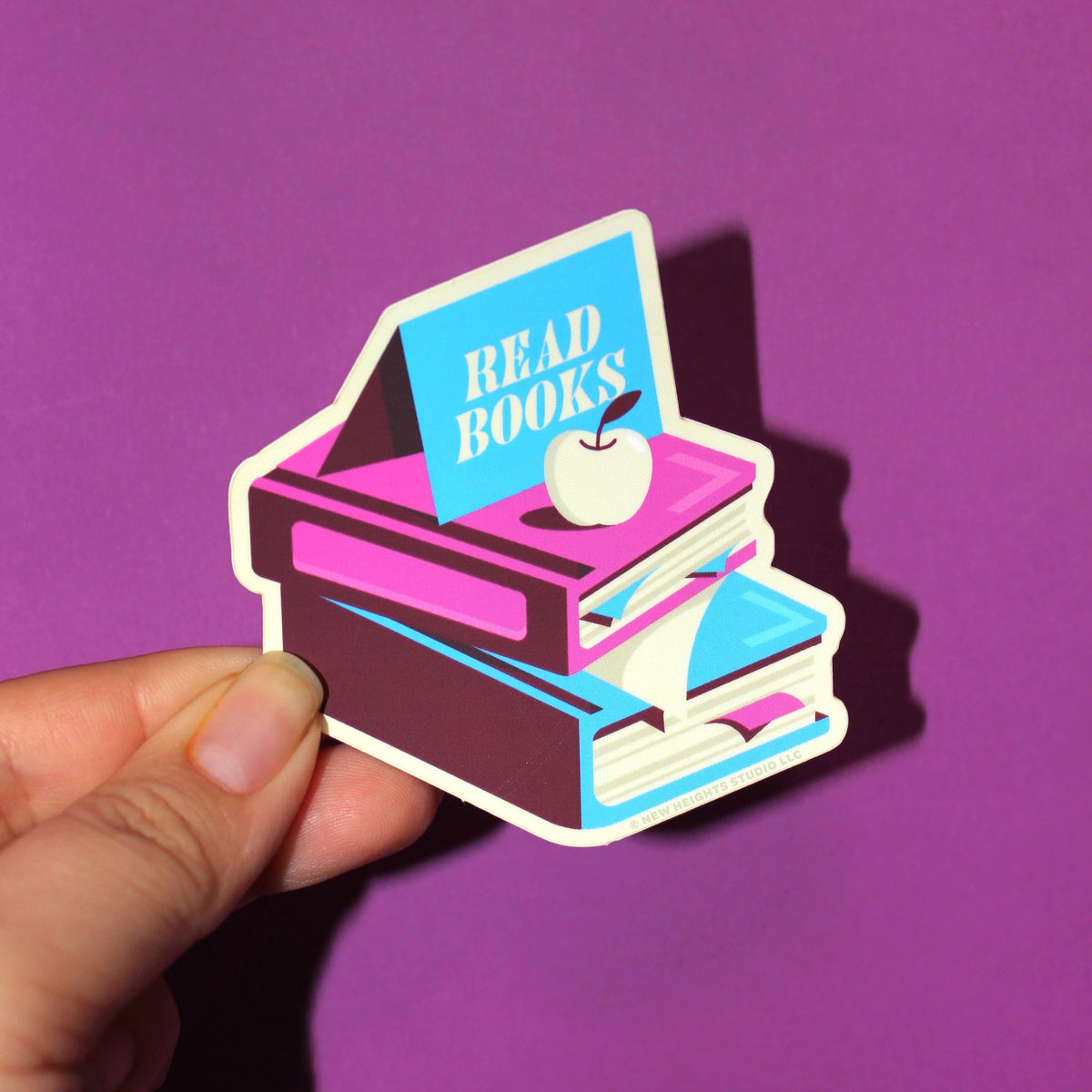 "Read Books" Book Matte Vinyl Sticker (2.65 x 2.75)