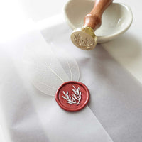 Olive Leaves wax seal stamp, wax seal kit or stamp head