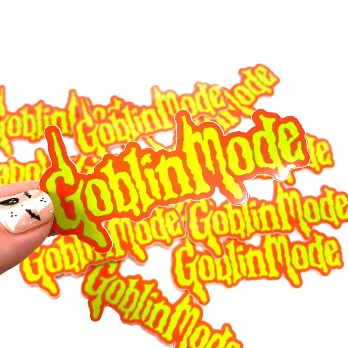 Goblin Mode Spooky Goosebumps Vinyl Sticker