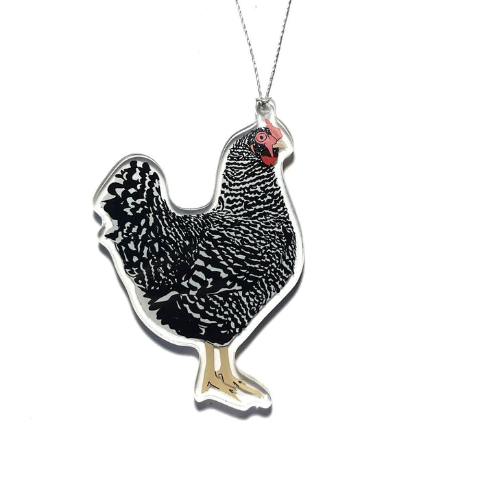 Fancy Chicken Christmas Ornament