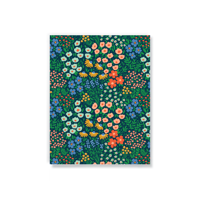 Navy Garden Layflat Journal Notebook