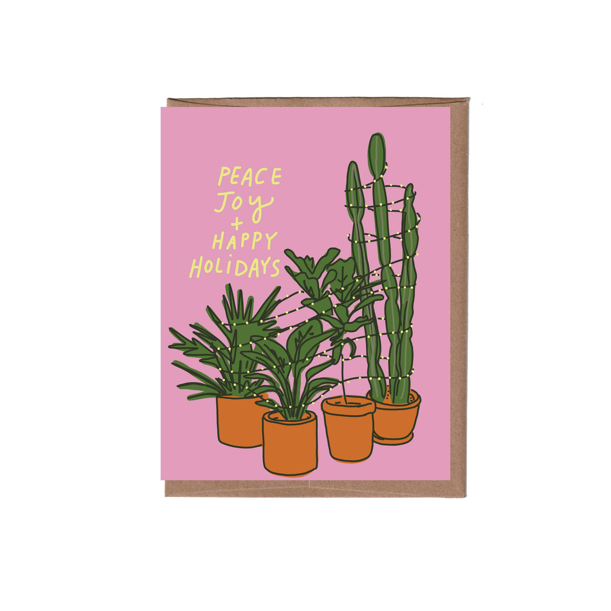 Christmas Plants Greeting Card - Solo