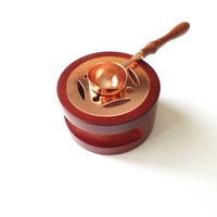 Rose Gold Deco Cut-Out Spoon Holder Stove Burner For Melting