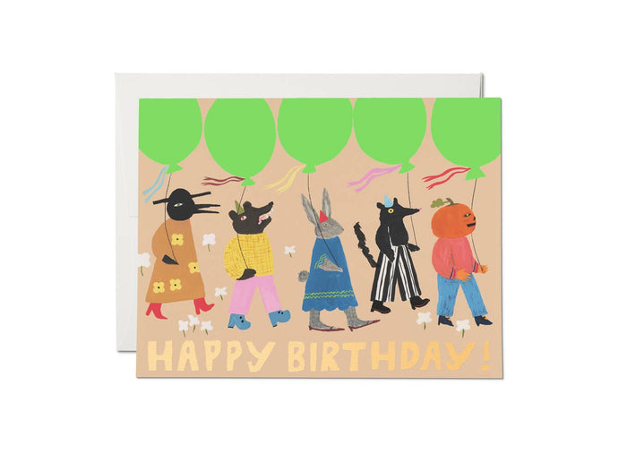 Birthday March greeting card