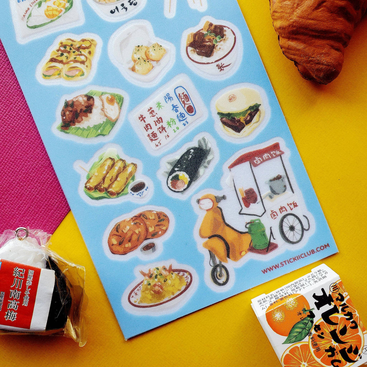 Yummy Street Food Sticker Sheet