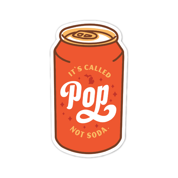 It's Pop, Not Soda Sticker