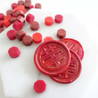 Mixed Fiery Reds 100pcs sealing wax beads granules tablets