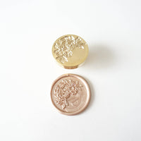 Half Garland wax seal stamp, wax seal kit or stamp head