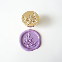 Lavender flowers wax seal stamp, wax seal kit or stamp head