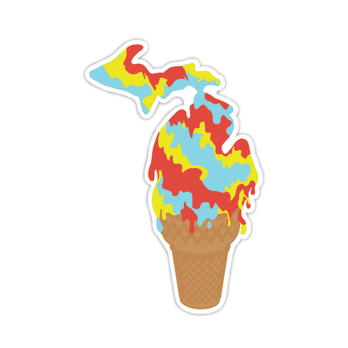 Superman Ice Cream Michigan Sticker