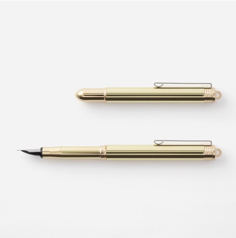 TRAVELERS COMPANY - TRC BRASS FOUNTAIN PEN SOLID BRASS