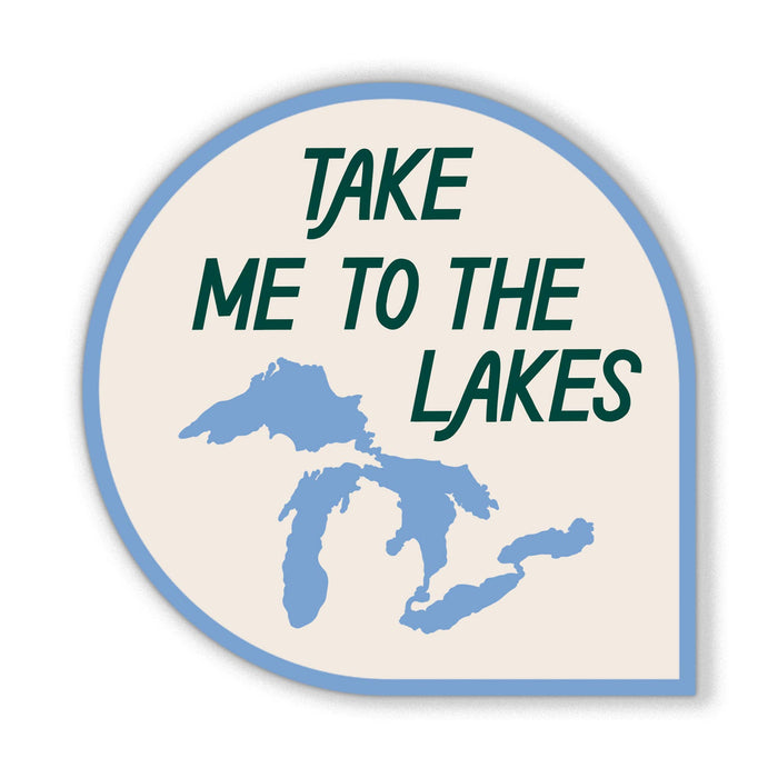 The Lakes Sticker | Great Lakes, MI Stickers