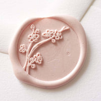 Cherry blossom sakura wax seal stamp, wax seal kit or head