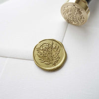 Wild flower wax seal stamp, wax seal kit or stamp head