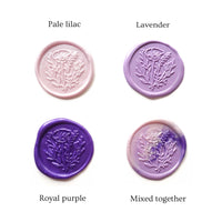 Mixed Purple Lavender Lilac 100pcs sealing wax beads