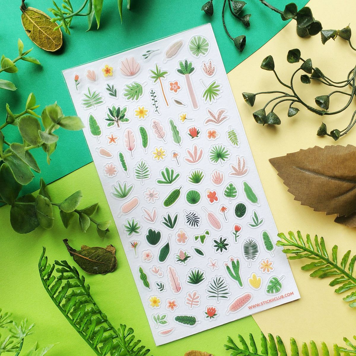 Tropical Flora Sticker Sheet