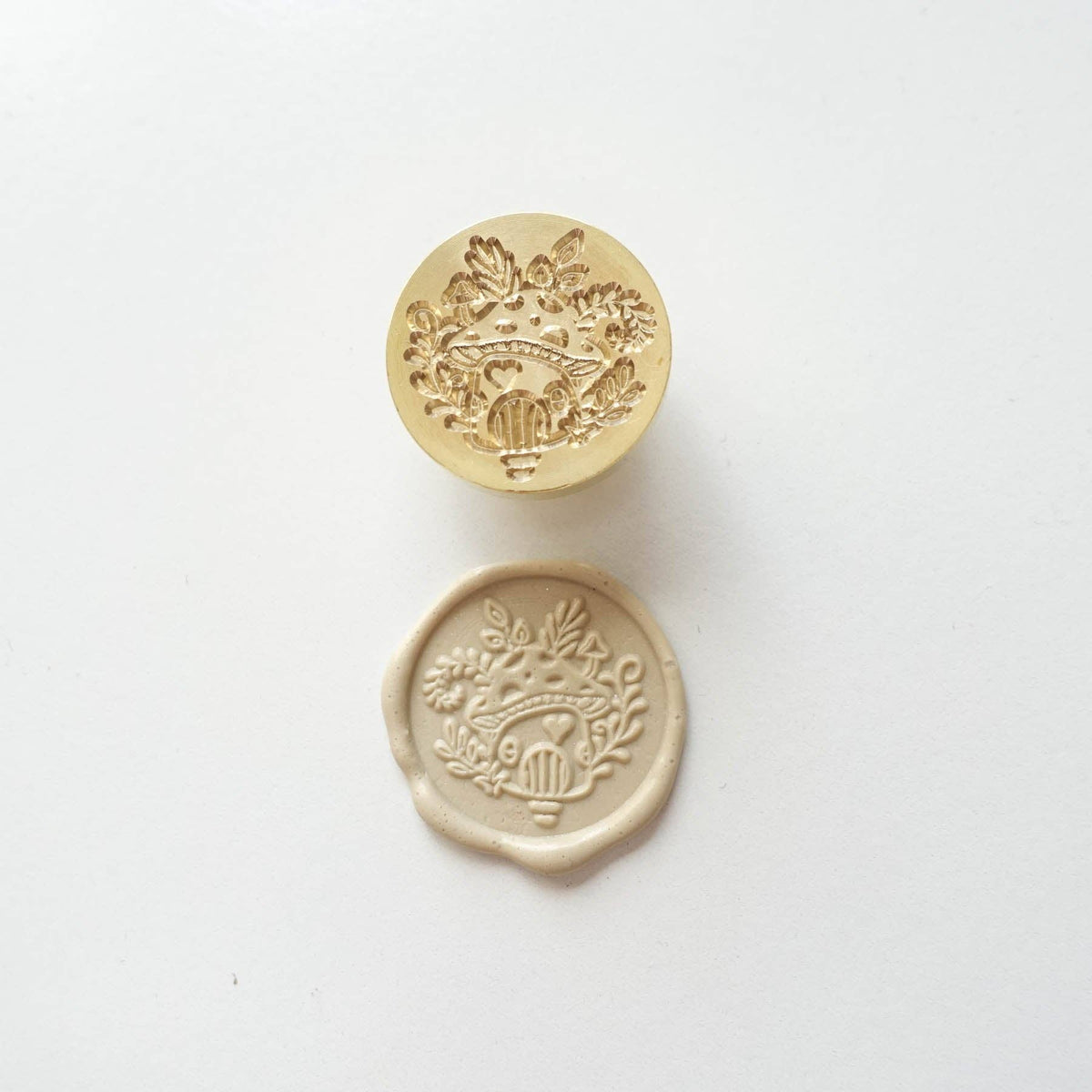 Mushroom House wax seal stamp, wax seal kit or stamp head