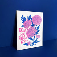 Congrats Mums Risograph Greeting Card