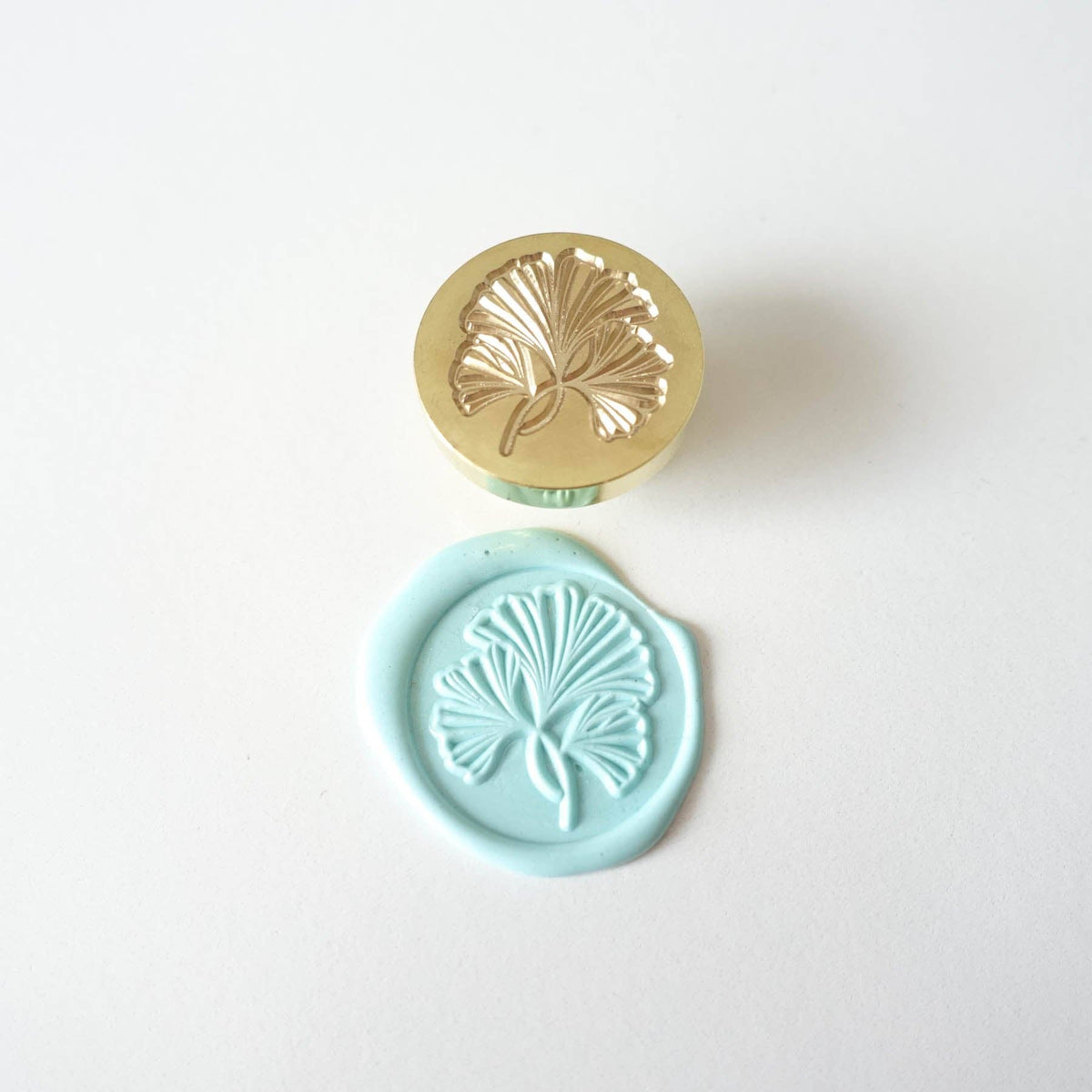 Ginkgo leaves wax seal stamp, wax seal kit or stamp head