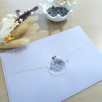 Lavender flowers wax seal stamp, wax seal kit or stamp head