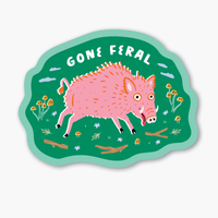 Gone Feral Hog Sticker