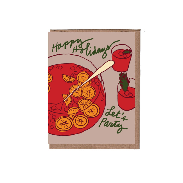 Scratch & Sniff Punch Christmas Greeting Card