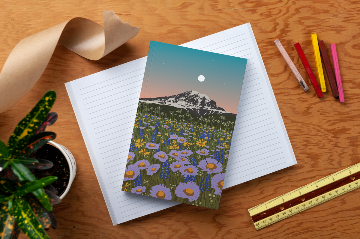 Mountain Flowers Classic Layflat Journal Notebook