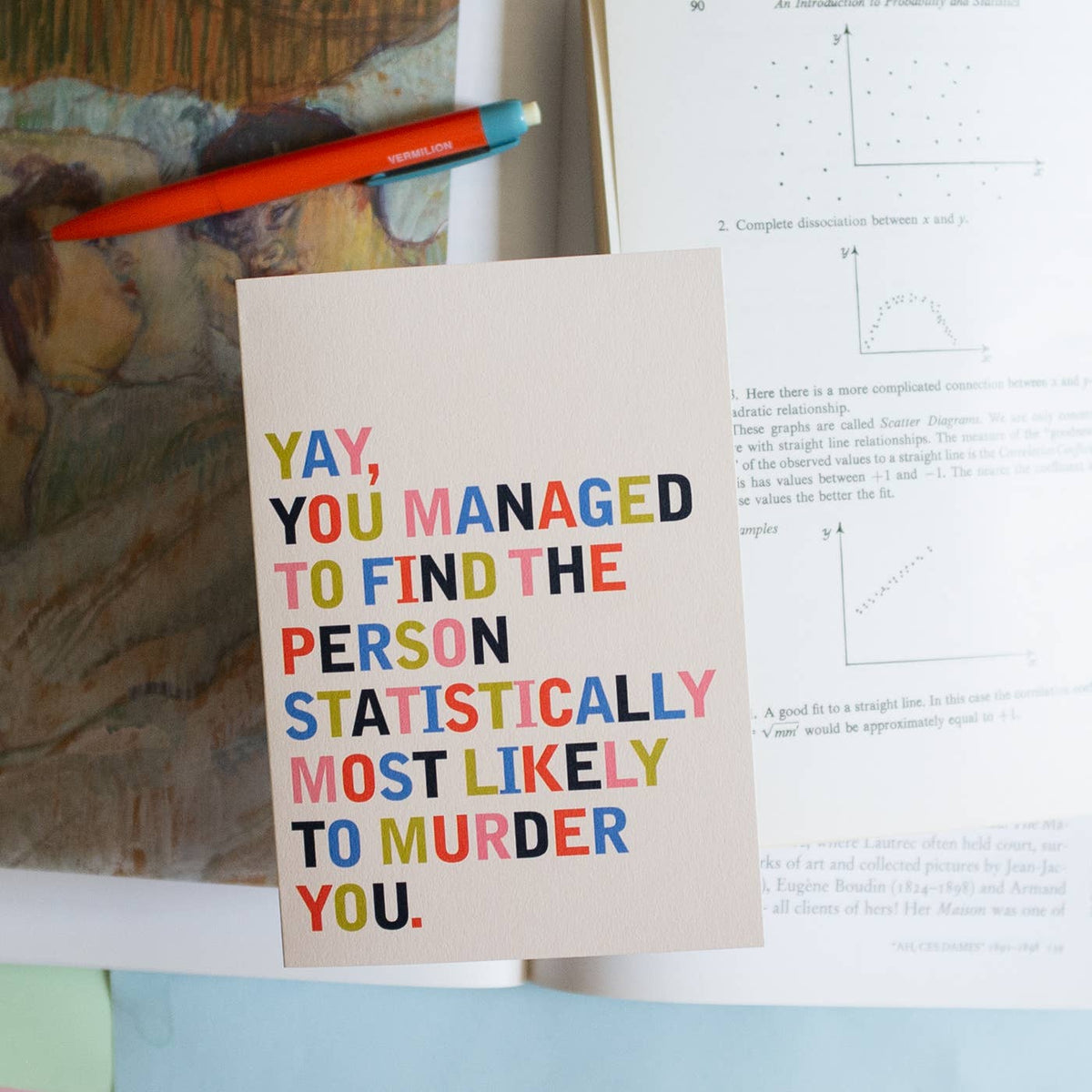 Statistically Funny Wedding Engagement Card