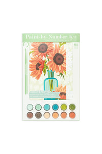 Sunflowers in Vase (Orange) Paint-by-Number Kit