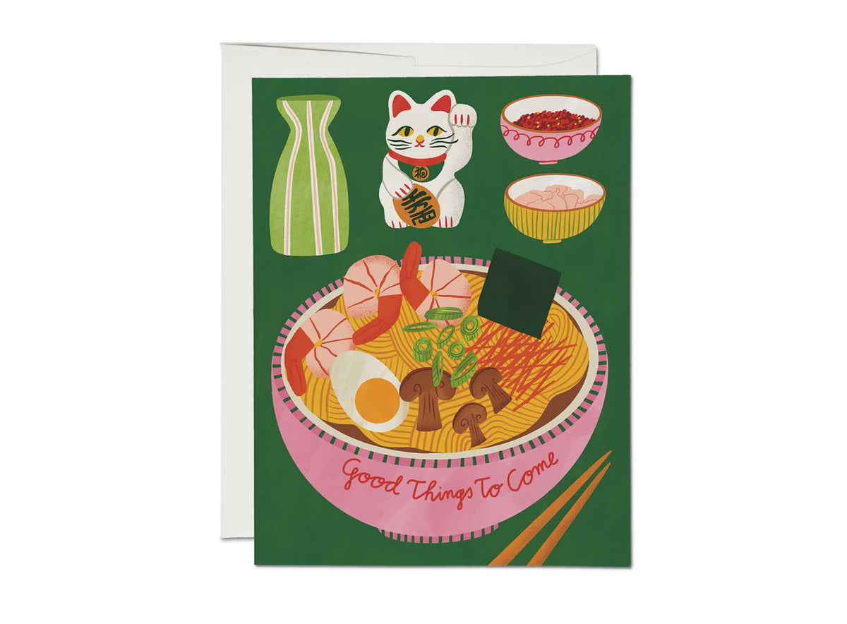 Ramen Bowl encouragement greeting card