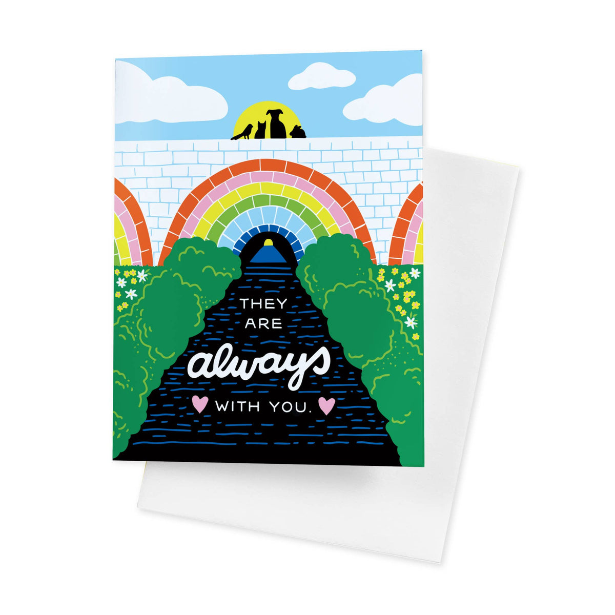 Rainbow Bridge A2 Single Greeting Card