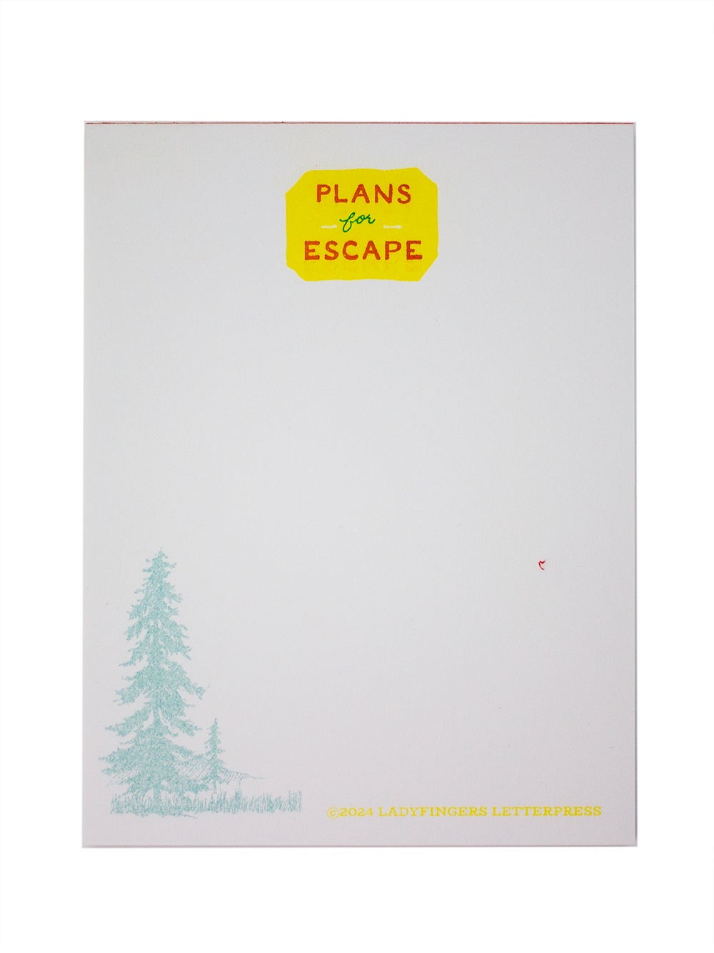 Plans for Escape Risograph Notepad